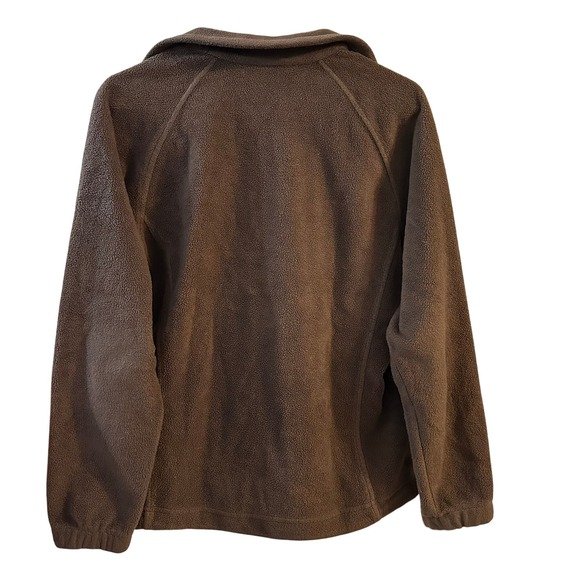 Columbia Sportswear Women's Fleece Jacket Brown Full Zip Size S Lightweight Warm - Picture 8 of 8
